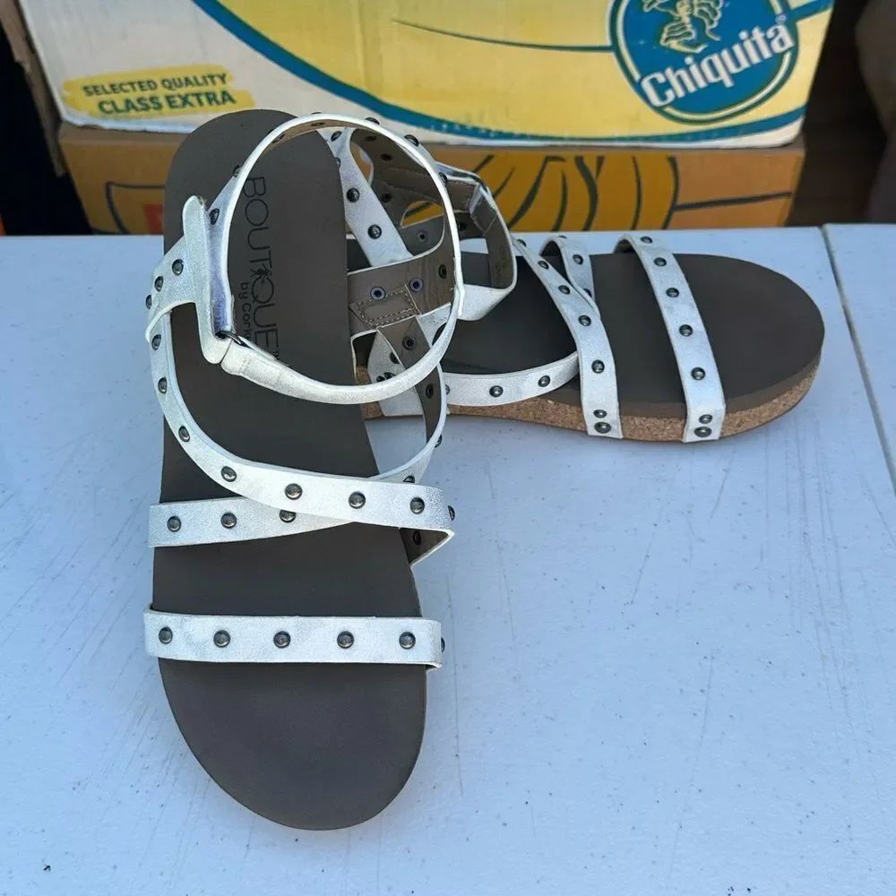 Boutique By Corkys White Strappy Sandals